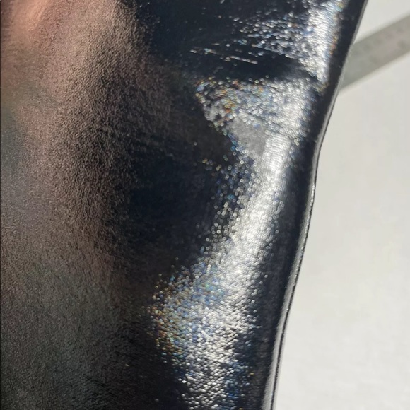 NIB Marciano Mid Calf Iridescent Black Multi Fabric Boots size 8 $350 R-Kizzie - Picture 7 of 13